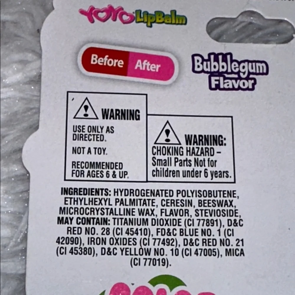 Color‎ changing lip balm Bubblegum Flavor Moodies Yoyo